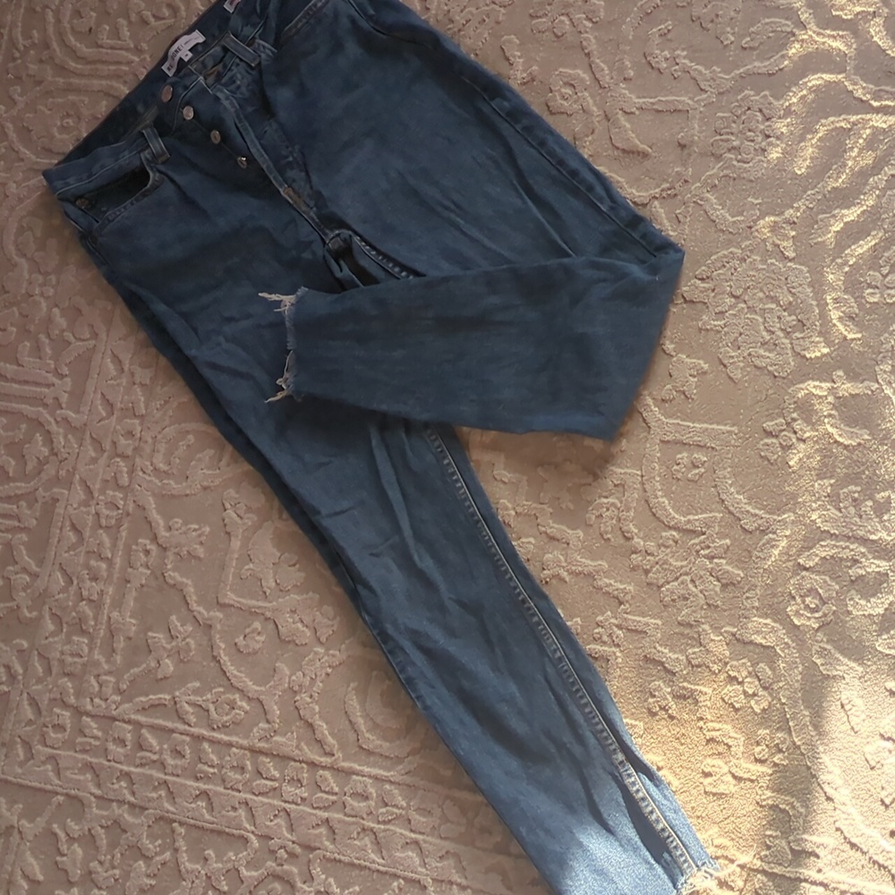 REDONE Made in USA high rise skinny